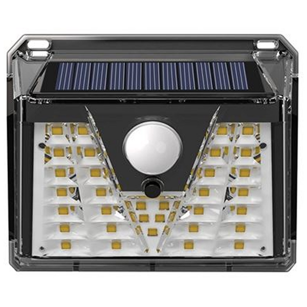 Elbat Aplique Led Solar - 150LM - Luz Fria 6500K - Sensor de Movimiento - Bateria 1200mAh