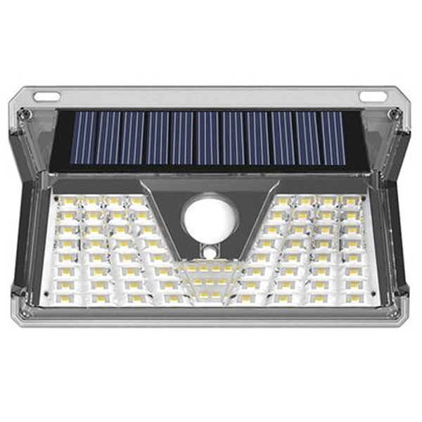 Elbat Aplique Led Solar - 260LM - Luz Fria 6500K - Sensor de Movimiento - Bateria 1200mAh