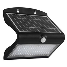 Elbat Aplique Led Solar Doble Iluminacion 8W - 850LM - Luz Fria 6000K - Luz Calidad 3000K - Sensor de Movimiento