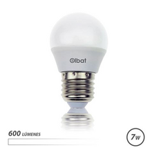 Elbat Bombilla LED - Potencia: 7W - Lumenes: 600 - Tipo de Luz: 4000K Luz Blanca - Casquillo: E27 - Angulo: 220º - Dimensiones: