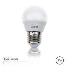 Elbat Bombilla LED - Potencia: 7W - Lumenes: 600 - Tipo de Luz: 4000K Luz Blanca - Casquillo: E27 - Angulo: 220Âº - Dimensiones:
