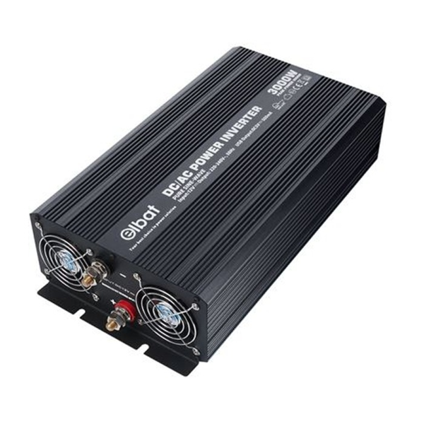 Elbat Convertidor de Corriente Onda Pura 3000W - Color Negro (2)