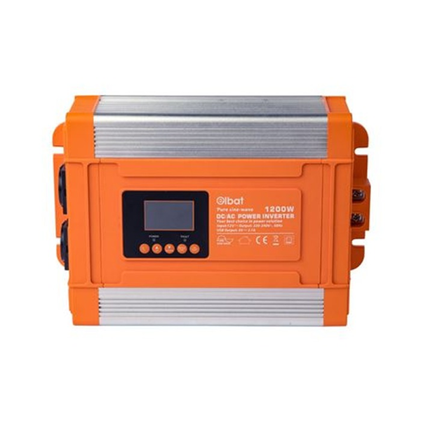Elbat Convertidor de Corriente Onda Pura con Pantalla LCD 1200W - Color Varios (2)