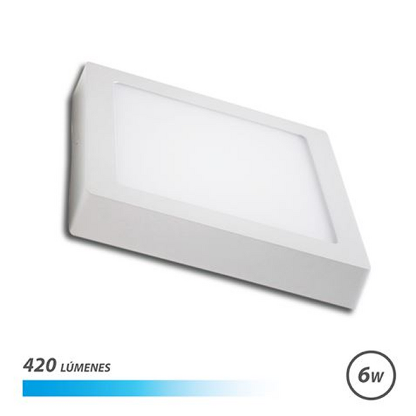 Elbat Downlight Cuadrado Sobre Pared LED 6W Luz Fria