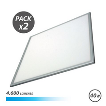 Elbat Pack 2 Paneles LED 60X60 40W 4600LM Luz Fria