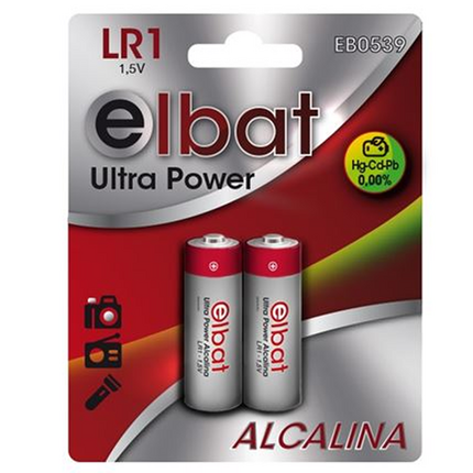 Elbat Pack 2 Pilas Alcalinas LR1 - Color Varios