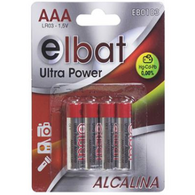 Elbat Pack de 4 Pilas Alcalinas LR03/AAA