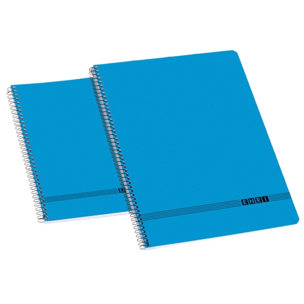 Enri Oficina 4Âº Tapa Blanda Cuaderno Espiral Liso - TamaÃ±o 4Âº - Tapa Blanda - Cuaderno Espiral - Color Azul