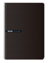 Enri Status 4Âº Tapa Dura Cuaderno Espiral 4x4 - 100 Hojas - Color Negro