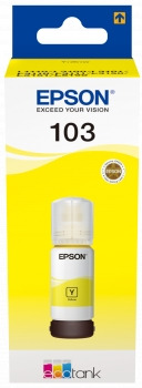 Epson 103 Amarillo - Botella de Tinta Original C13T00S44A10