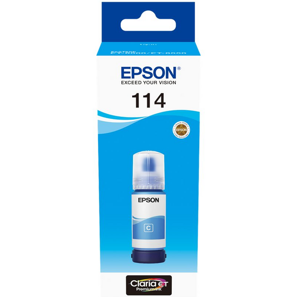 Epson 114 Cyan Botella de Tinta Pigmentada Original - C13T07B240