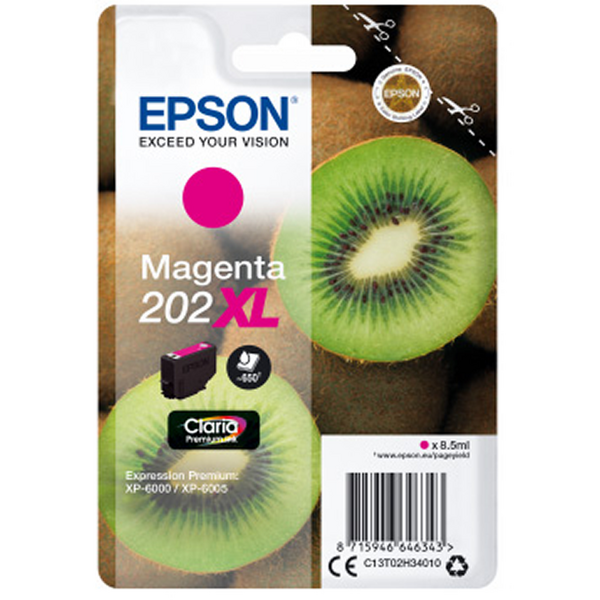 Epson 202XL Magenta Cartucho de Tinta Original - C13T02H34010