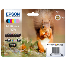 Epson 378 Pack de 6 Cartuchos de Tinta Originales - C13T37884010