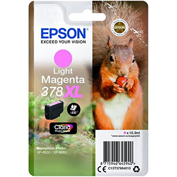 Epson 378XL Magenta Light Cartucho de Tinta Original - C13T37964010