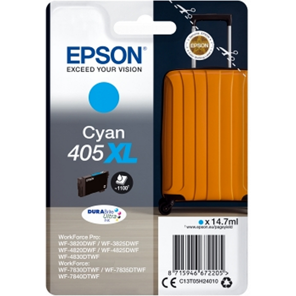 Epson 405XL Cyan Cartucho de Tinta Original - C13T05H24010