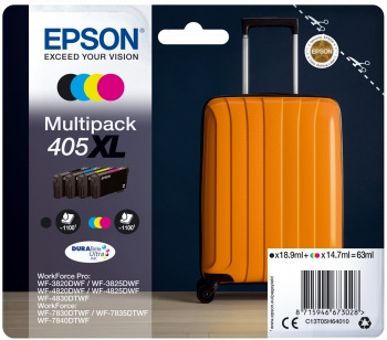 Epson 405XL Pack de 4 Cartuchos de Tinta Originales - C13T05H64010