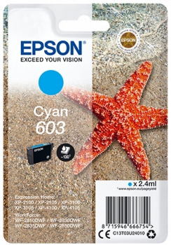 Epson 603 Cyan Cartucho de Tinta Original - C13T03U24010