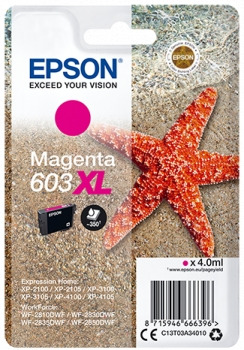 Epson 603XL Magenta Cartucho de Tinta Original - C13T03A34010