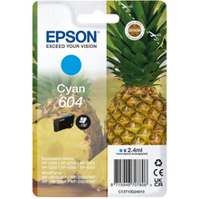 Epson 604 Cyan Cartucho de Tinta Original - C13T10G24010