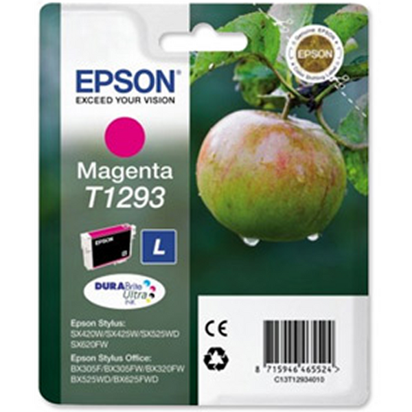 Epson T1293 Magenta Cartucho de Tinta Original - C13T12934012
