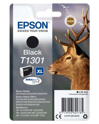 Epson T1301 Negro Cartucho de Tinta Original - C13T13014012