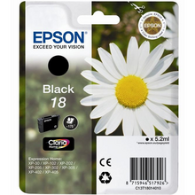 Epson T1801 (18) Negro Cartucho de Tinta Original - C13T18014012