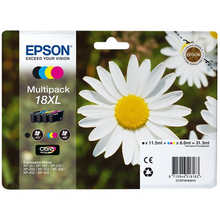 Epson T1816 (18XL) Pack de 4 Cartuchos de Tinta Originales - C13T18164012