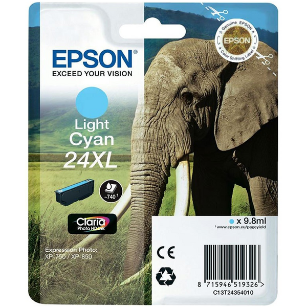 Epson T2435 (24XL) Cyan Light Cartucho de Tinta Original - C13T24354012