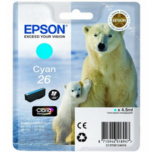Epson T2612 (26) Cyan Cartucho de Tinta Original - C13T26124012