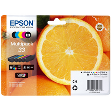 Epson T3337 (33) Pack de 5 Cartuchos de Tinta Originales - C13T33374011