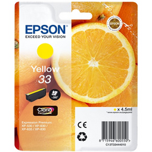 Epson T3344 (33) Amarillo Cartucho de Tinta Original - C13T33444012
