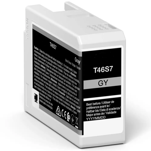 Compatible Epson T46S7 Gris Cartucho de Tinta Pigmentada - Reemplaza C13T46S700