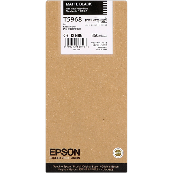 Epson T5968 Negro Mate Cartucho de Tinta Original - C13T596800