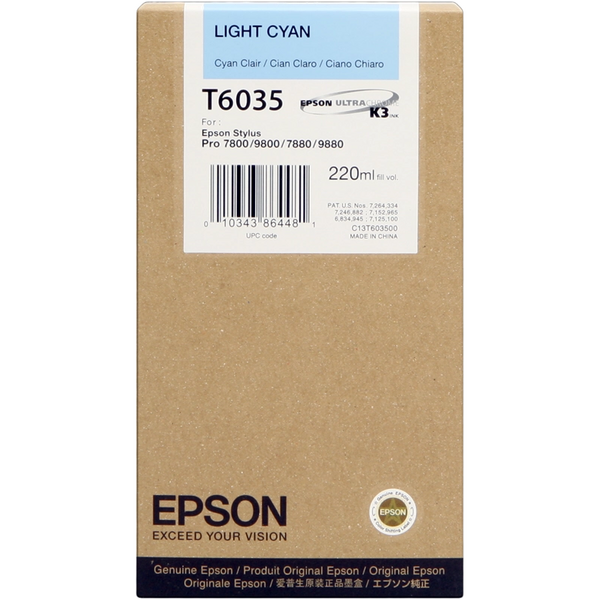 Epson T6035 Cyan Light Cartucho de Tinta Original - C13T603500