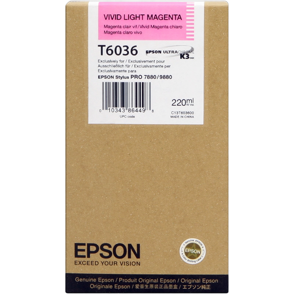 Epson T6036 Magenta Light Cartucho de Tinta Original - C13T603600