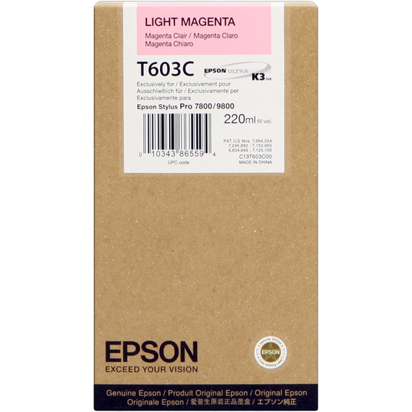 Epson T603C Magenta Light Cartucho de Tinta Original - C13T603C00