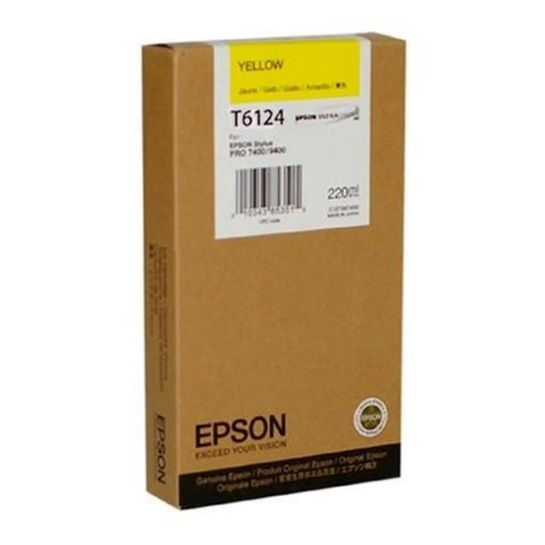 Epson T6124 Amarillo Cartucho de Tinta Original - C13T612400