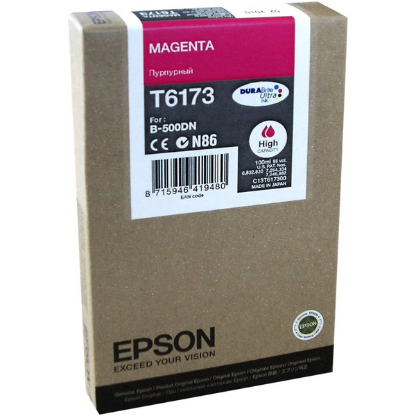 Epson T6173 Magenta Cartucho de Tinta Original - C13T617300