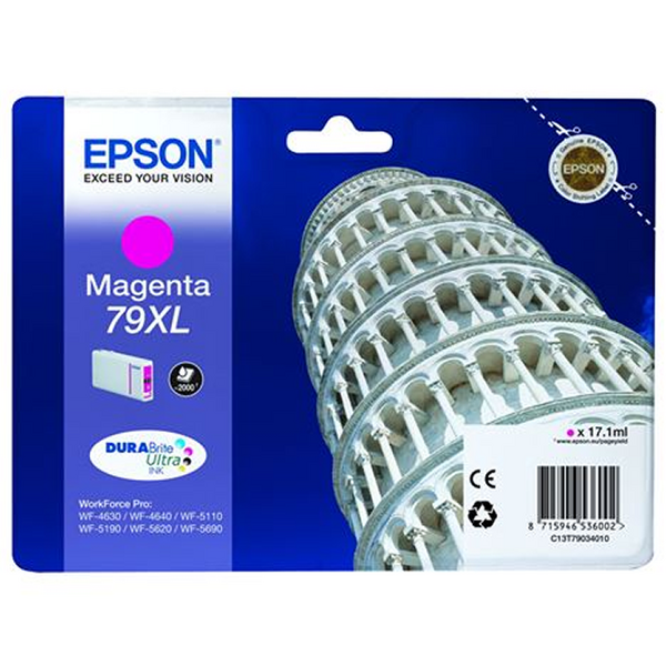 Epson T7903 (79XL) Magenta Cartucho de Tinta Original - C13T79034010