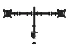 Equip Soporte de Mesa con Brazos Articulados para 2 Monitores 13"-27" - Inclinable y Giratorio - Gestion de Cables - Peso Max 8k
