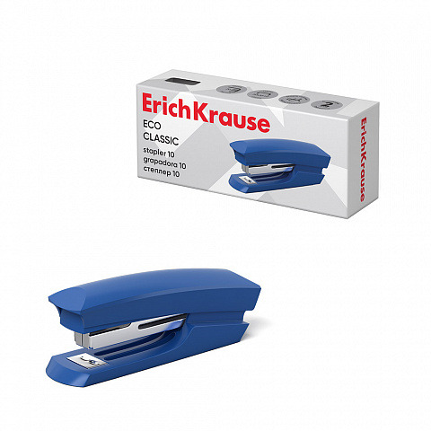 Erichkrause Eco Classic Grapadora de Sobremesa - Grapa hasta 20 Hojas - Quitagrapas Incorporado - Mecanismo de Acero - Capacidad