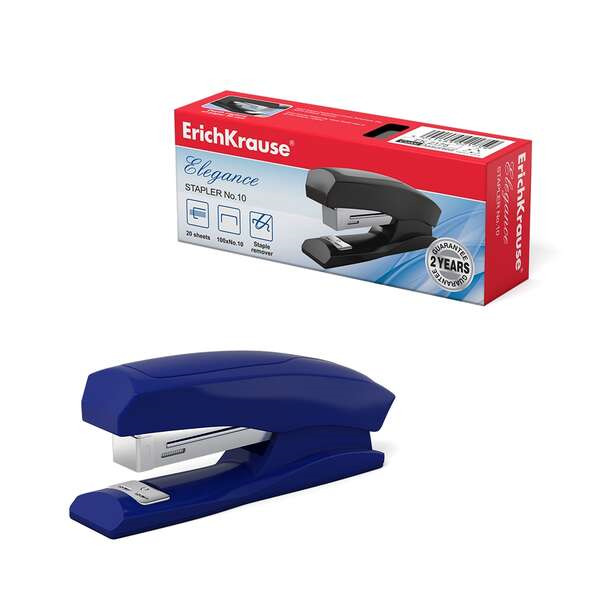 Erichkrause Elegance Classic Grapadora de Sobremesa - Grapa hasta 20 Hojas - Usa Grapas NÂº10 - Resistente a los Golpes - Mecani