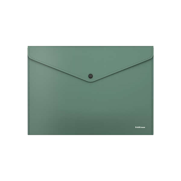 Erichkrause Fizzy Classic Sobre Portadocumentos ÃÂ4 - Fabricado en Plastico Opaco - Textura Rugosa - Color Verde
