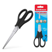Erichkrause Standard Tijeras con Cuchillas de Acero Inoxidable 17cm - Afilado Doble Avanzado - Resistente a la Corrosion - Mango