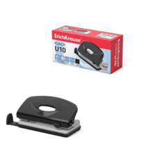Erichkrause U10 - Perfora Hasta 10 Hojas - Cuerpo y Mecanismo de Acero - Garantia de 2 AÃ±os - Color Variado