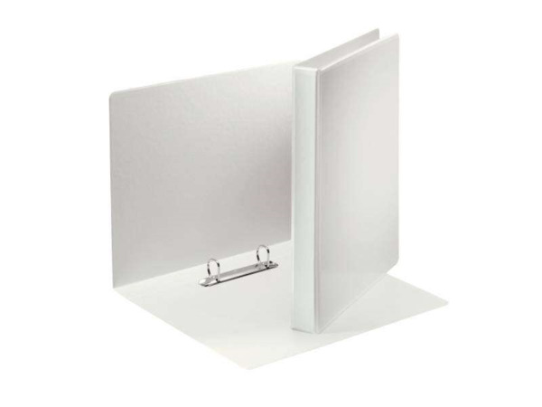 Esselte Carpeta Canguro Gama Basica 40mm - Mecanismo 2 Anillas Mixtas - Capacidad 380 Hojas A4 - Certificado Fsc - Color Blanco