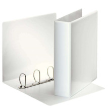 Esselte Carpeta Canguro Gama Basica A4 4 Anillas 4D 50mm - Capacidad para 480 hojas A4 (80 g/mÂ²) -  Color Blanco