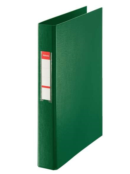 Esselte Carpeta de Anillas - Formato Folio - Capacidad para 190 Hojas - 2 Anillas de 25mm - Color Verde