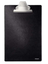 Esselte Carpeta de Base Forrada en Plastico con Pinza - Formato A4 - Color Negro