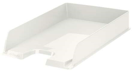 Esselte Europost Vivida Bandeja Portadocumentos - Formato Vertical - A4 - Espacio para Etiqueta Identificativa - Color Blanco